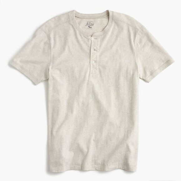 J. Crew Other - Men's Short-Sleeve Flagstone Henley Ivory